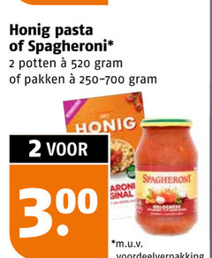  honig spagheroni pastasaus pasta 2 potten pakken 30 macaroni m.u.v 