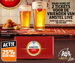  amstel krat bier 2 24 25 30 1870 actieprijs stel kans tickets vrienden live artikel 