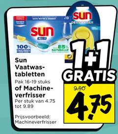  19 100 sun effective vaatwas tabletten pak stuks machine verfrisser naturally stuk machineverfrisser 1.1 