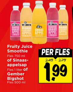  vruchtensap fruitsmoothie 1 10 500 750 guave mango sinaas appel limoen fruity juice smoothie fles ml appelsap liter gember bigshot 99 