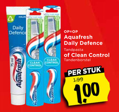  aquafresh tandpasta tandenborstel daily defence ml clean control stuk 