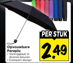  opvouwbare paraplu kleuren compact design stuk 