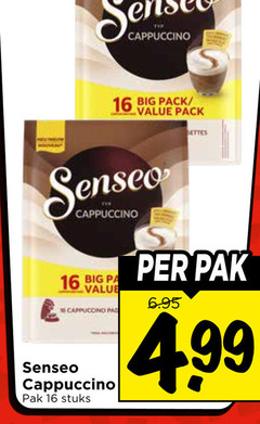  douwe egberts senseo koffiepads 16 cappuccino big pack pak stuks 4 99 