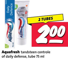 klik op dit plaatje voor een vergroting en voor vergelijkbare aanbiedingen gerelateerd aan
aquafresh tandpasta 2 200 daily defence tubes tandsteen controle defense tube ml aquafresh tandpasta 2 200 daily defence tubes tandsteen controle defense tube ml