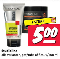  studio line haargel 2 10 500 loreal fix studioline stuks pot tube fles 200 ml 