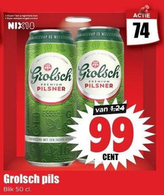  grolsch blikjes bier 50 99 vakmanschap meesters premium pilsner verfrissend zachte cent pils blik 