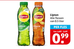  lipton ice tea sugar green calories peach flessen liter fles 