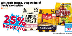  desperados apple bandit texels appelcider speciaalbieren 6 25 33 speciaalbier nix18 6x 300ml cider raspberry original skuumkoppe beer pak 