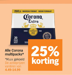  corona speciaalbieren 20 25 100 nouveau format formaat bottles flessen la since cerveza ingredients natural origin multipacks varieeren 