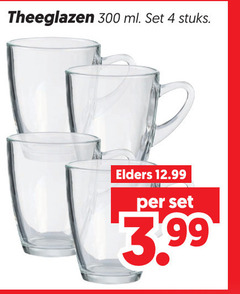  theeglazen 4 300 ml stuks elders 3.99 