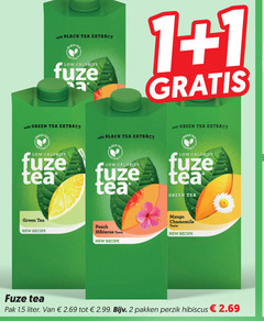 fuze tea ice 1 2 with black extract calories green new recipe peach hibiscus taste mango chamomile pak liter pakken perzik 