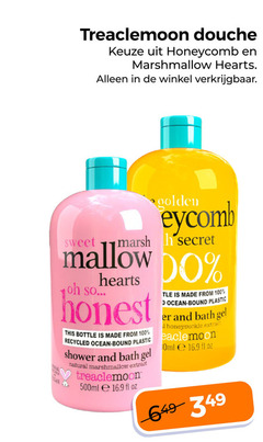 klik op dit plaatje voor een vergroting en voor vergelijkbare aanbiedingen gerelateerd aan
50 100 treaclemoon douche honeycomb marshmallow golden secret mallow honest this bottle from recycled ocean bound plastic shower and bath gel natural extract 500ml oz 50 100 treaclemoon douche honeycomb marshmallow golden secret mallow honest this bottle from recycled ocean bound plastic shower and bath gel natural extract 500ml oz