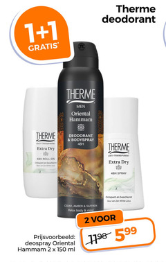  therme deodorant 1 2 150 men oriental hammam anti transpirant dry roll ontspant beschermt geur zen white bodyspray spray cedar amber saffron relax body mind deospray ml lotus 