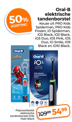  3 50 100 oral b elektrische tandenborstel pro kids spiderman frozen black duo pink smile tough gentle gums stark gegen zahnfleisch designed with dent unique clean gum care cleaner healthier pressure sensor to brushing hard matt 