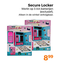  3 password secure locker aa batterijen all secrets iii 