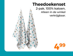  2 100 theedoekenset pak katoen 