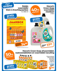  robijn marcels green soap wasmiddel vaatwasmiddel 1 3 6 22 40 50 69 500 online klein ml vloeibaar liter verzending box klaar jaar wassen classics color langer 6x pak cranberry peach jasmine washing liquid waschmittel detergent afwasmiddel vaatwastabletten navulling vanille orange 