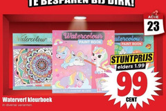  kleurboek 6 13 23 99 besparen paint book sheets colours waterverf and brush elders cent 