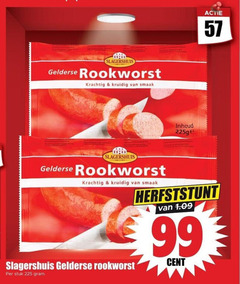 klik op dit plaatje voor een vergroting en voor vergelijkbare aanbiedingen gerelateerd aan
rookworst 99 225 slagershuis gelderse kruidig inhoud stuk cent rookworst 99 225 slagershuis gelderse kruidig inhoud stuk cent
