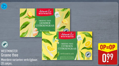  westminster thee 20 people nature groene gember citroengras fris theezakjes groen citroen verfrissend zacht gearomatiseerd citroensmaak kruiden meerdere zakjes 