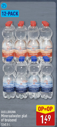  mineraalwater 12 pack cora koolzuurvrij koolzuurvrije plat bruisend l 