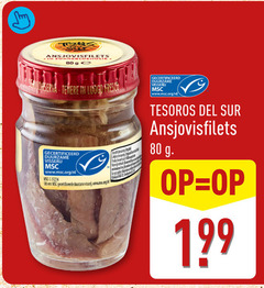  ansjovis 80 ansjovisfilets ge fresco gecertificeerd duurzame visserij www.msc.org nl gecertificeerde vissen 