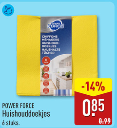  huishouddoekjes 6 power force chiffons huishoud doekjes pack stuks 