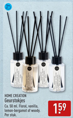  luchtverfrisser 50 home parfum floral fresh vanilla woody lemon and bergamot creation geurstokjes ca. ml stuk 
