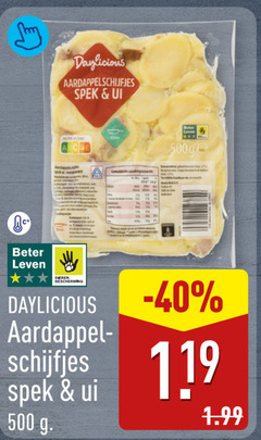  aardappelschijfjes 500 spek ui aardappelen beter leven dieren bescherming aardappel schijfjes 