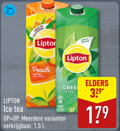  lipton ice tea laag calorieen liptor peach bruisend sugar meerdere l elders 