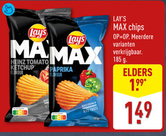  lays chips heinz tomato ketchup flavour paprika meerdere nutri score elders crunch taste 