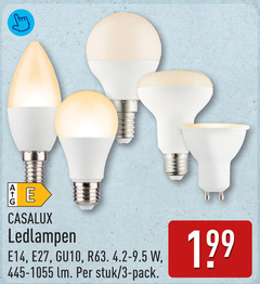  led lampen 3 ledlampen e14 e27 lm stuk pack 