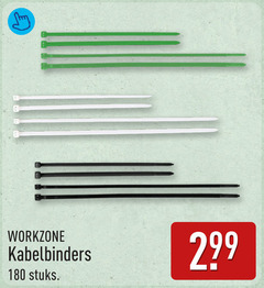 kabelbinderset 180 workzone kabelbinders stuks 