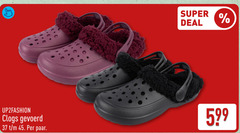 damessandalen herensandalen super deal clogs gevoerd paar 