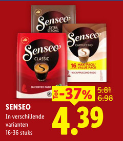  douwe egberts senseo koffiepads 16 36 strong classic cappuccino pack maxi pads coffee stuks 