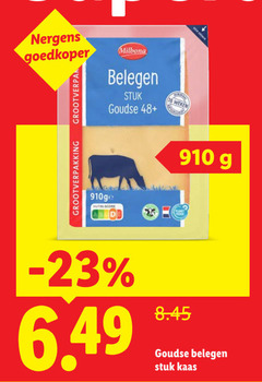  kaas 16 goedkoper milbona belegen stuk goudse 48 weken grootverpakking nutri score 