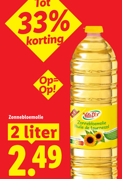  zonnebloemolie 2 33 liter huile tournesol score 