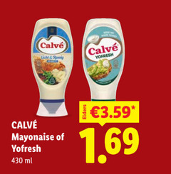  calve mayonaise 60 430 licht romig yofresh ml 
