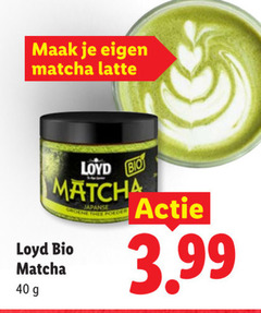  lloyd thee 40 latte bio japanse groene 3.99 