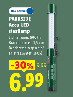  600 online parkside accu led staaflamp lichtstroom lm brandduur ca. 1 5 uur beschermd stof ip65 
