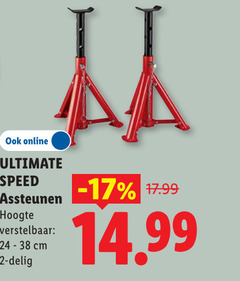  ultimate speed assteunen 2 online hoogte verstelbaar 24-38 cm delig 