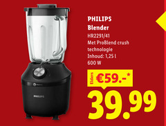  philips blender 600 crush technologie inhoud 1 25 