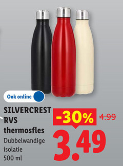  silvercrest thermosfles 500 online rvs dubbelwandige isolatie ml 