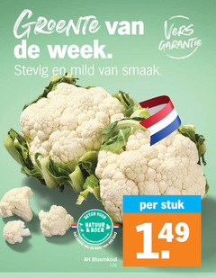  bloemkool vers week stevig mild beter natuur boer land stuk 