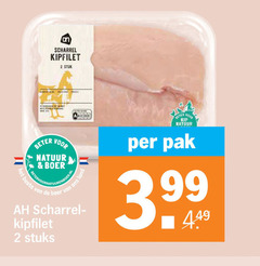  kipfilet 2 scharrel stuk beter natuur boer scharrelei stuks kip pak 3 99 