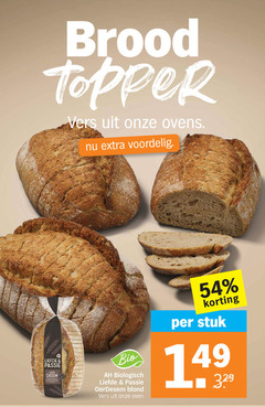  brood vers ovens passie bio biologisch blond oven stuk 