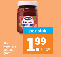  hero jam aardbeien zero stuk 