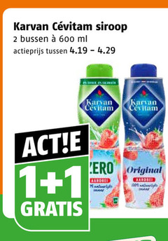  karvan cevitam limonadesiroop 1 2 600 siroop bussen ml actieprijs original 