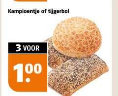  broodjes 3 100 kampioentje tijgerbol 