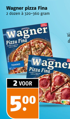  wagner diepvriespizza 2 500 pizza dozen original tonno 